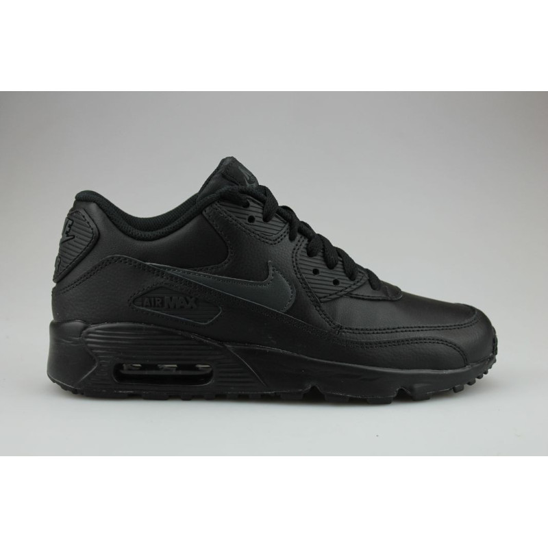 Junior 90 Leather Air Shoes Addict Noir Street Nike Max Yvbgy7f6