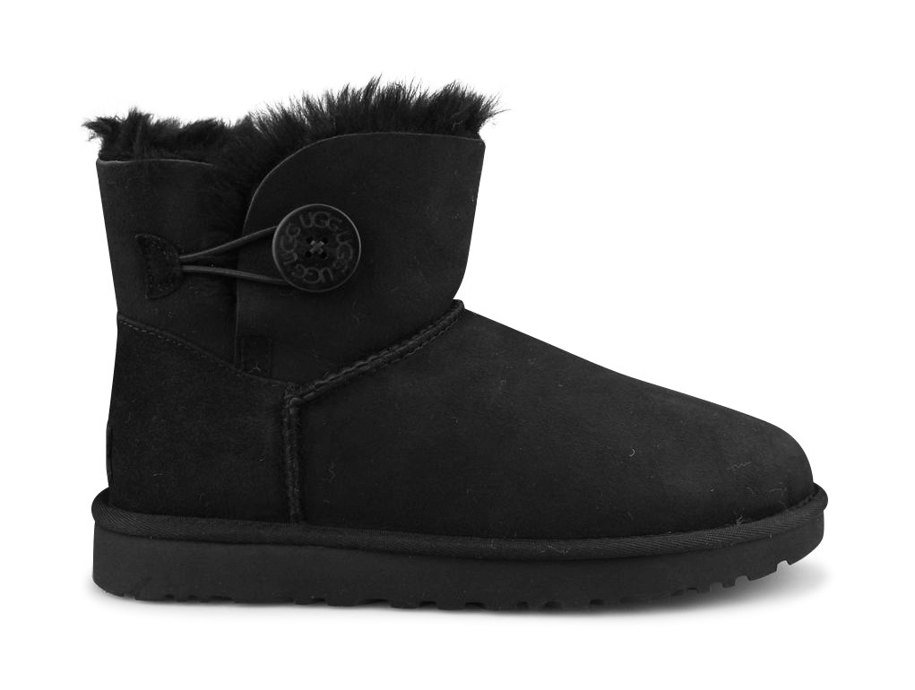 Ugg W Mini Bailey Button 2 Noir