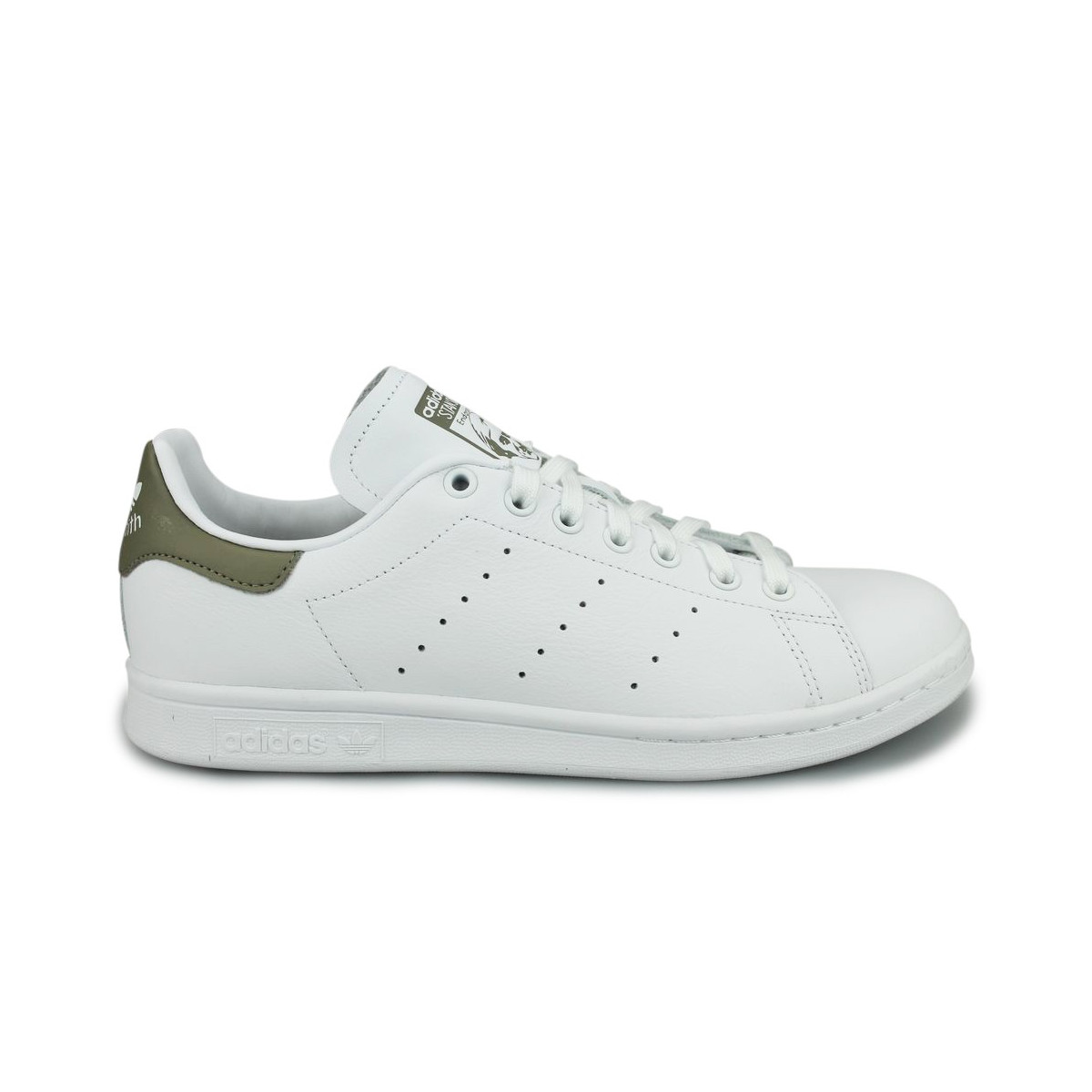 stan smith blanche et kaki homme