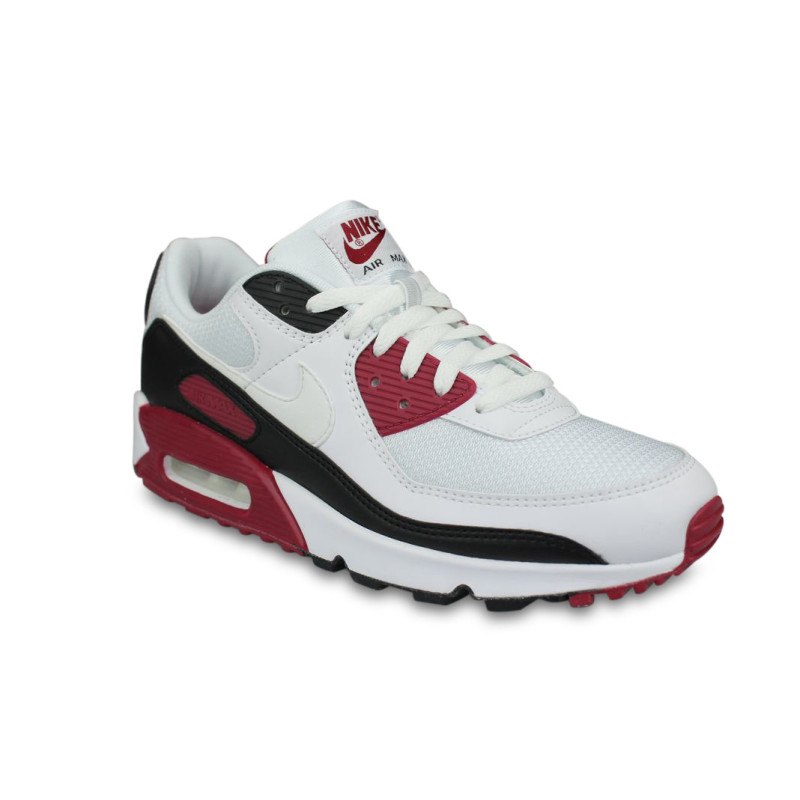 Por encima de la cabeza y el hombro veterano Persistencia Nike Air Max 90 Blanc New Maroon - Street Shoes Addict