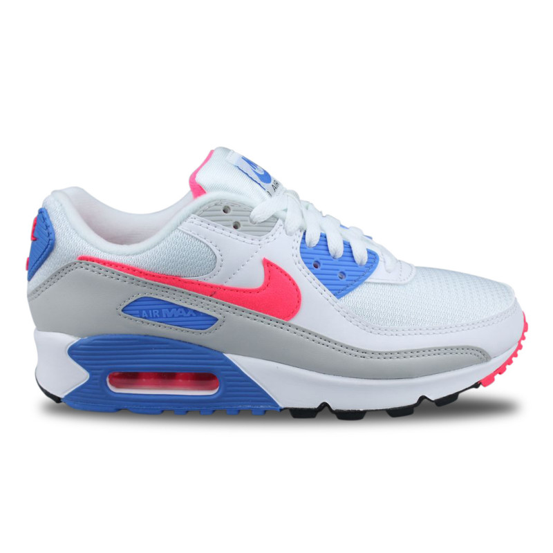 WMNS Nike Air Max 90 Hot Coral Blanc - Street Shoes Addict