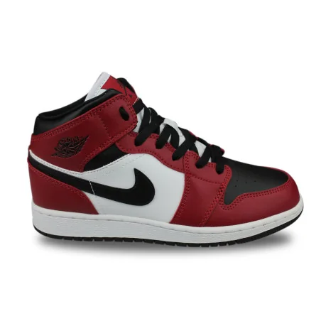 Air Jordan 1 Mid Chicago Black Toe Noir