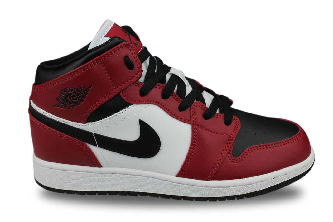 Nike Air Jordan 1 Mid Chicago Black Toe Noir