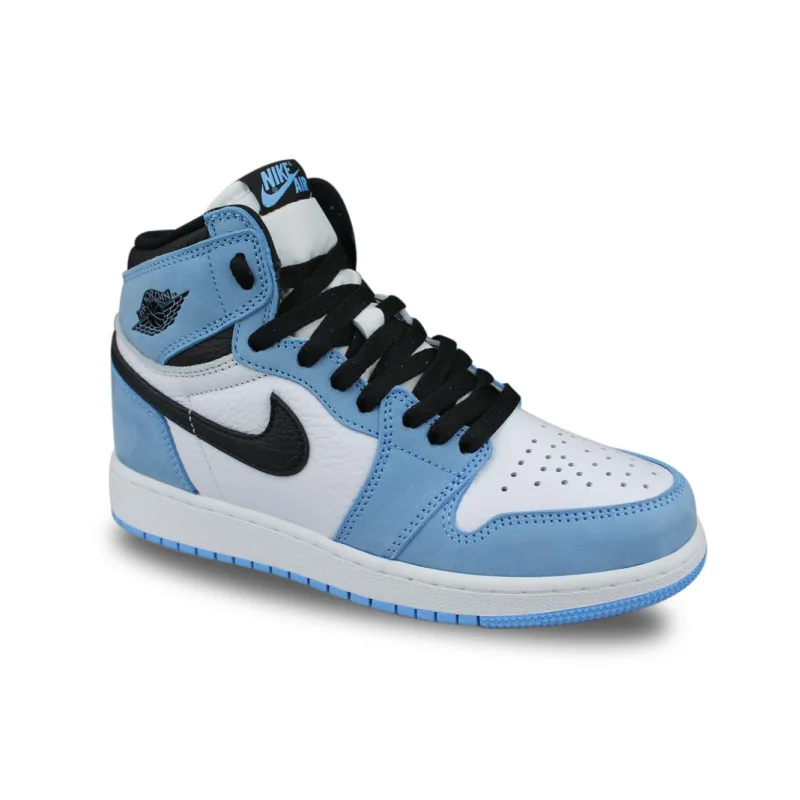 Air Jordan 1 Retro High White University Blue Black Blanc