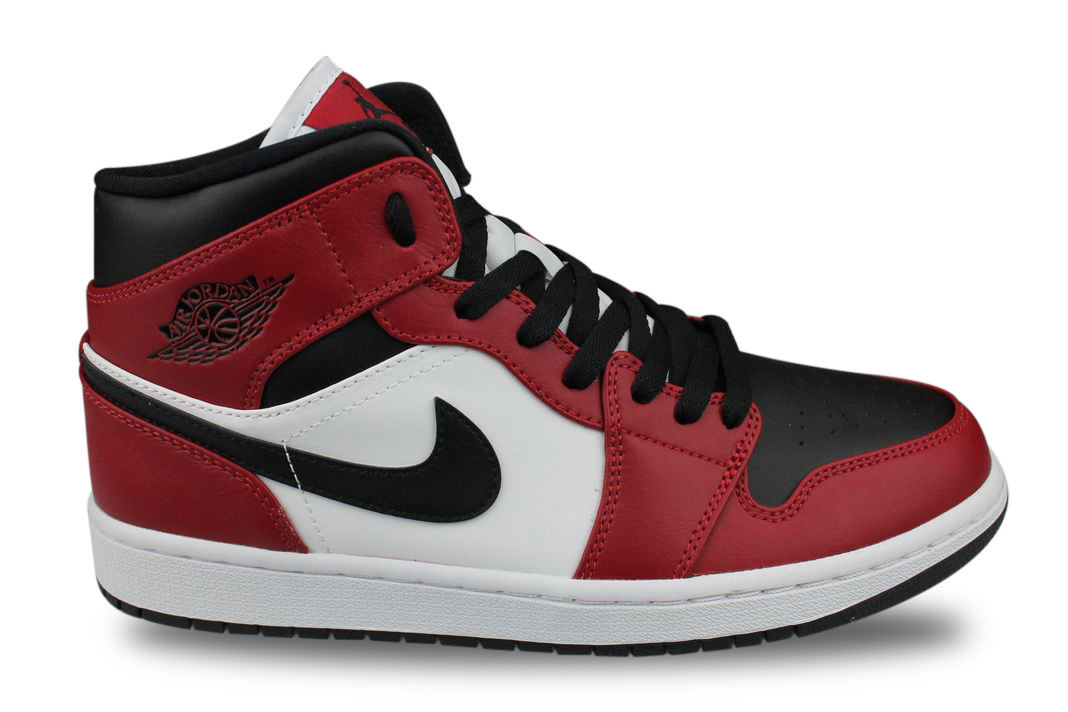 Air Jordan 1 Mid Chicago Black Toe Noir