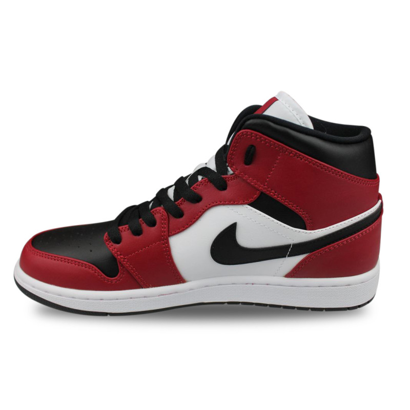 Air Jordan 1 Mid Chicago Black Toe Noir - Street Shoes Addict