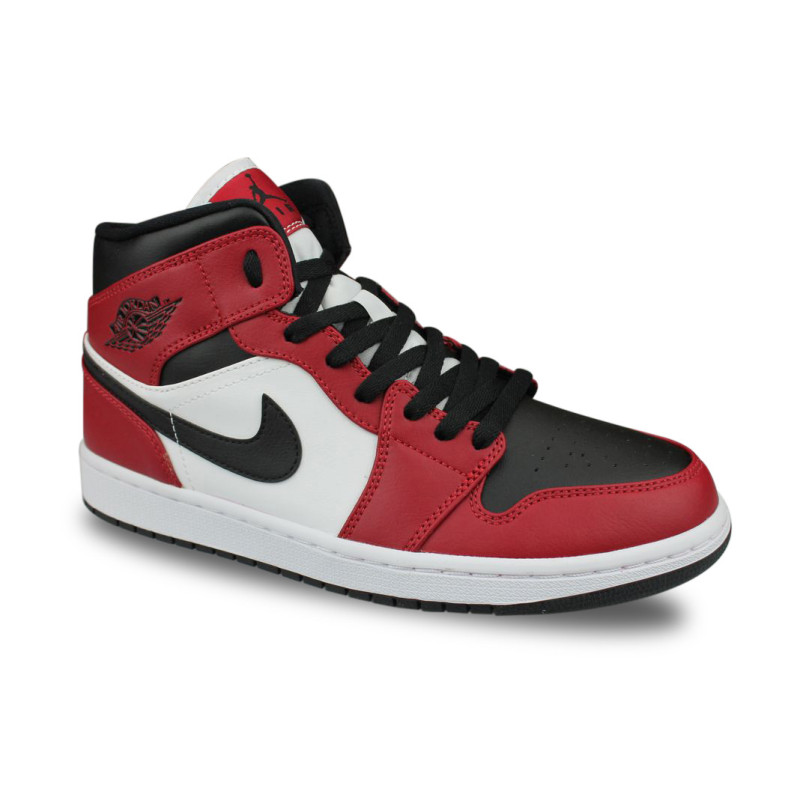 Air Jordan 1 Mid Chicago Black Toe Noir - Street Shoes Addict