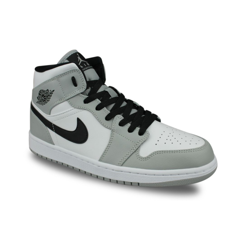 Air Jordan 1 Mid Light Smoke Grey Gris - Street Shoes Addict