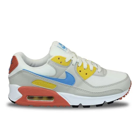 Wmns Nike Air Max 90 Light Bone Vivid Sulphur