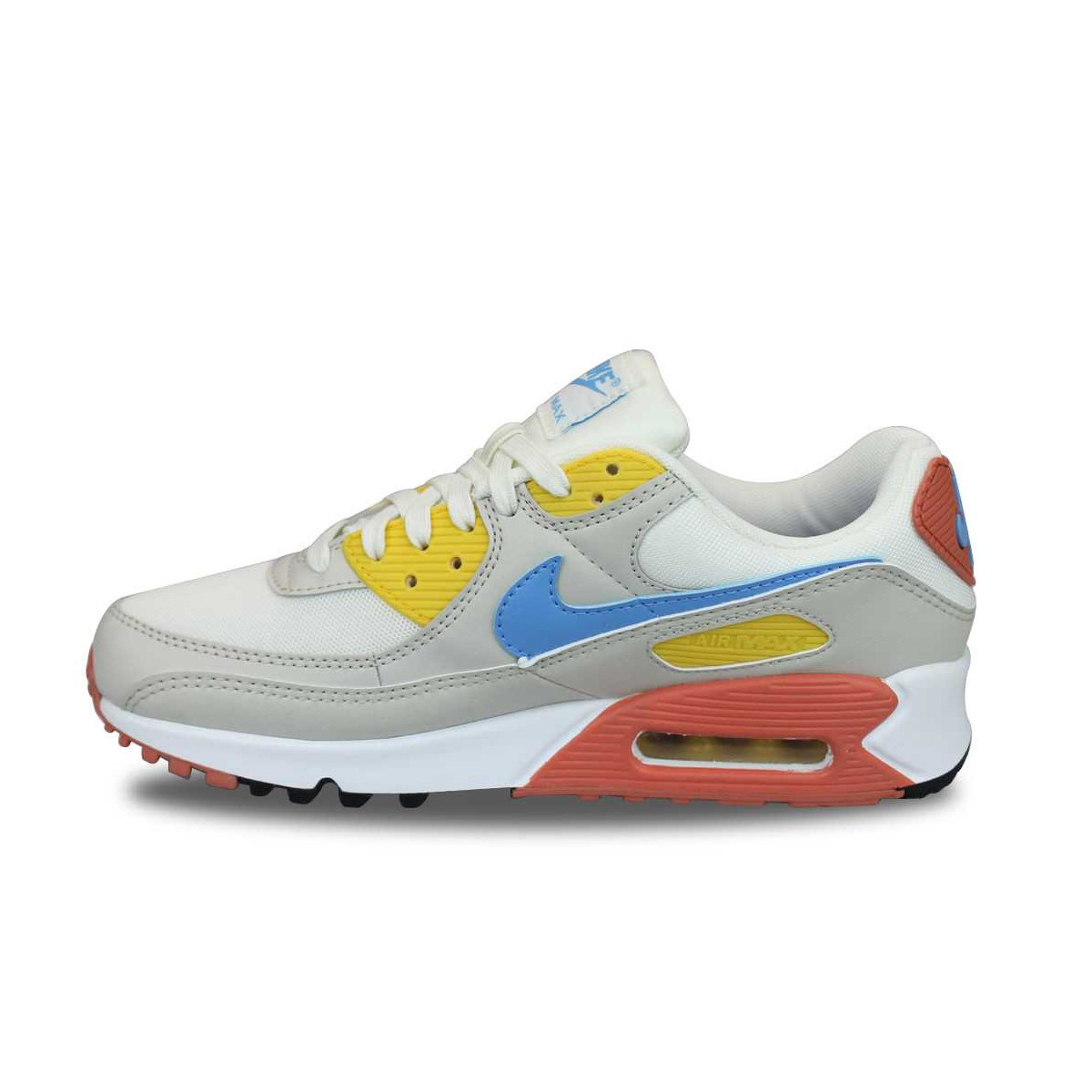 Wmns Nike Air Max 90 Light Bone Vivid Sulphur