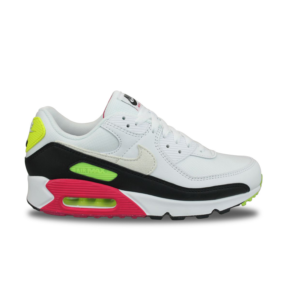 Nike Air Max 90 White Volt Rush Pink Blanc