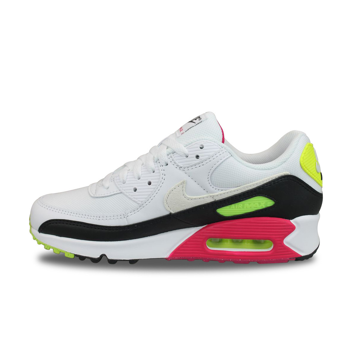 Nike Air Max 90 White Volt Rush Pink Blanc