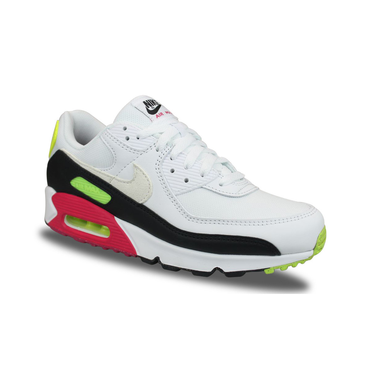 Nike Air Max 90 White Volt Rush Pink Blanc