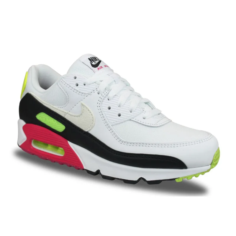 Nike Air Max 90 White Volt Rush Pink Blanc