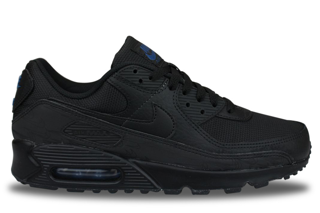 Nike Air Max 90 Black Blue Reflective