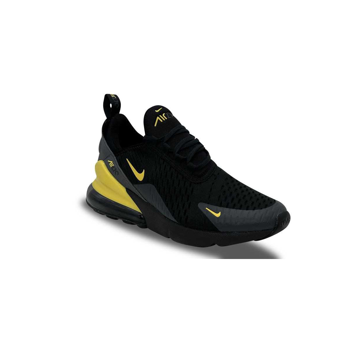 Nike Air Max 270 Junior Black Yellow Strike