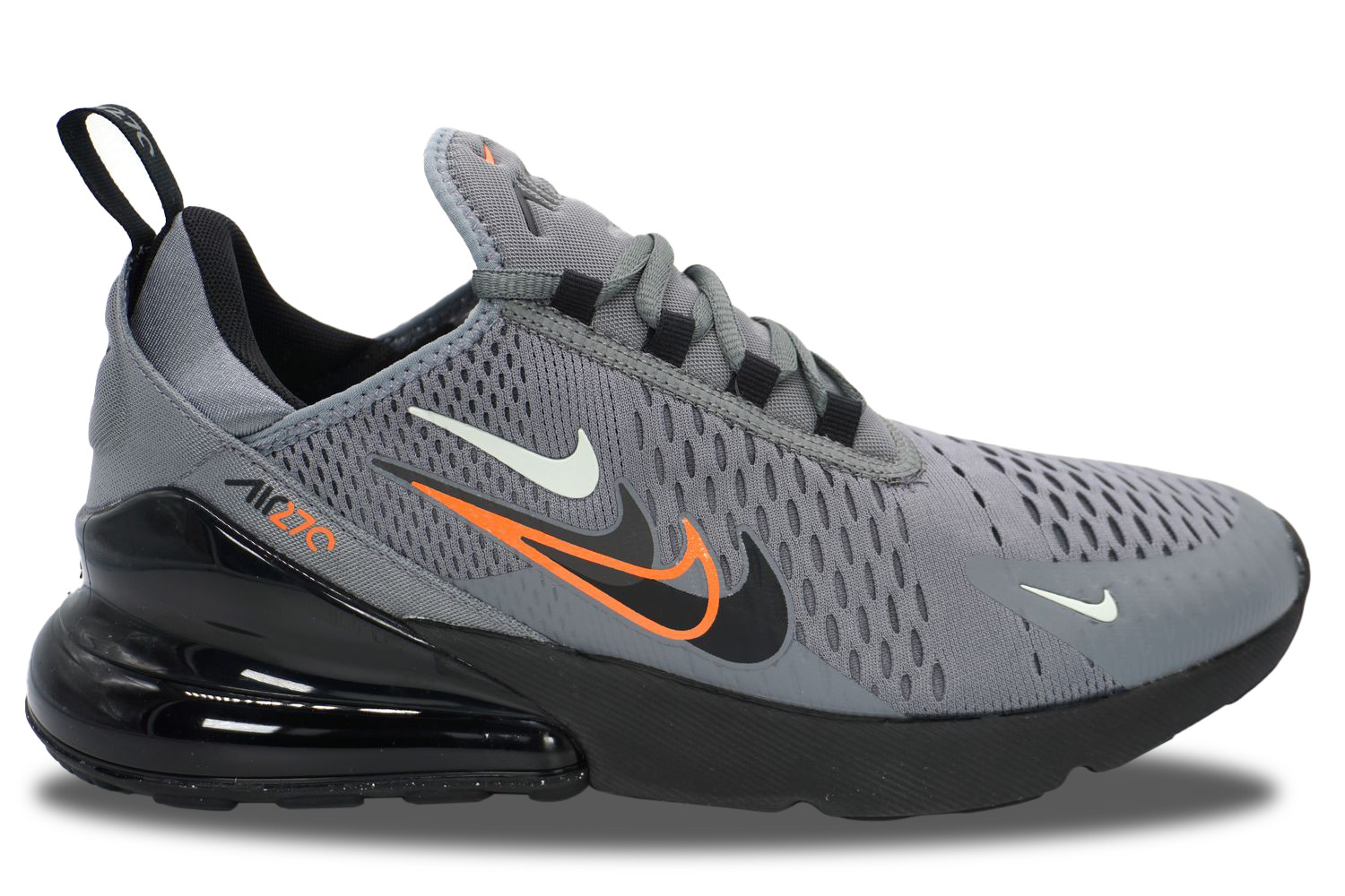 Nike Air Max 270 Multi Swoosh Smoke Grey Mandarin