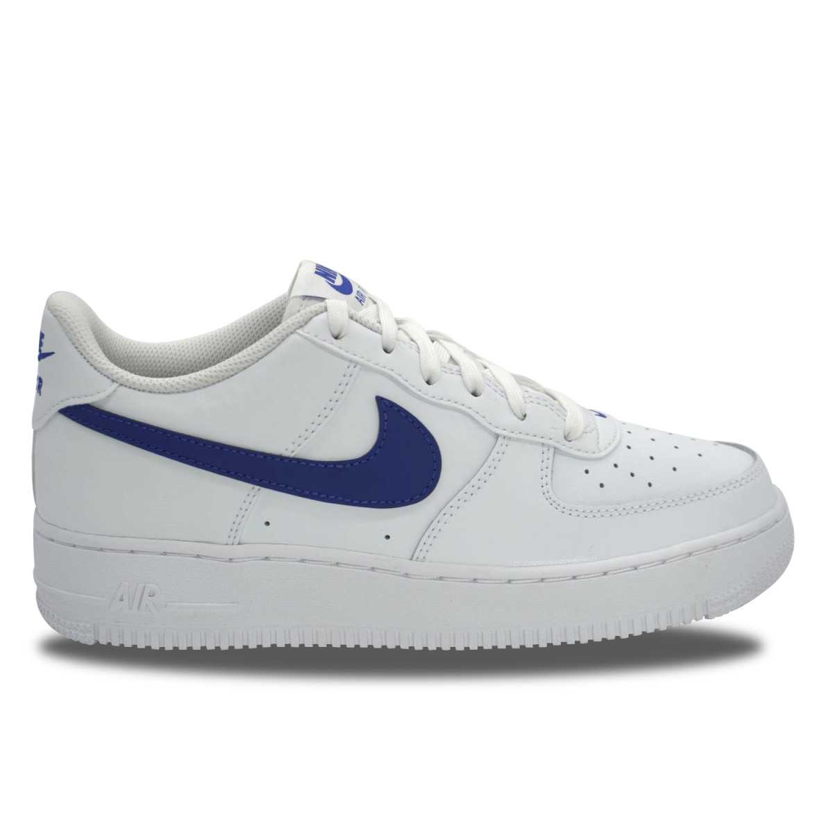 Nike Air Force 1 Leather White Hyper Royal