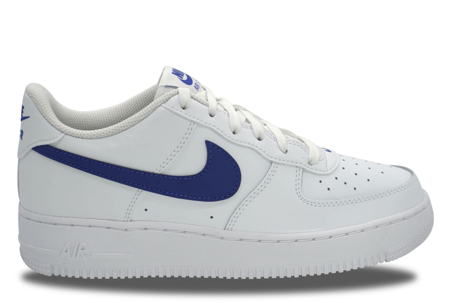 Nike Air Force 1 Leather White Hyper Royal