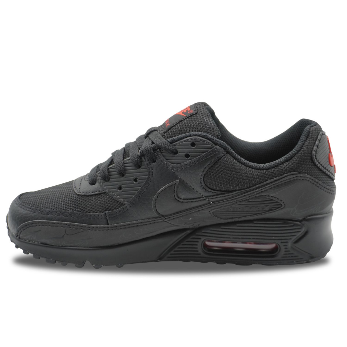 Nike Air Max 90 Black Red Reflective