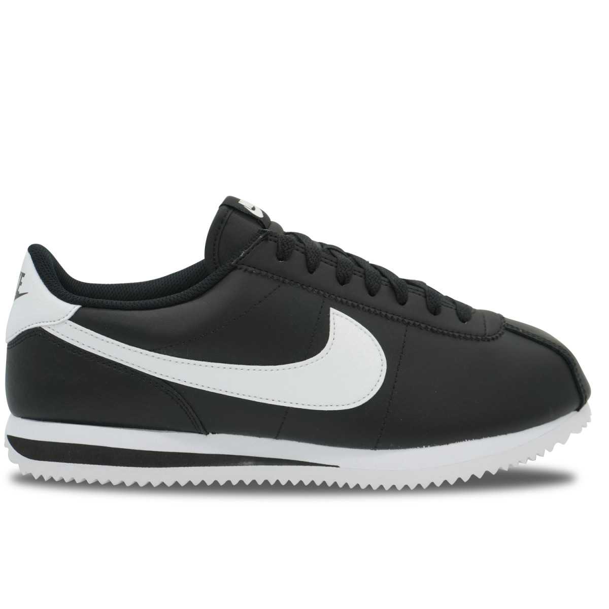 Nike Cortez Leather BLACK WHITE