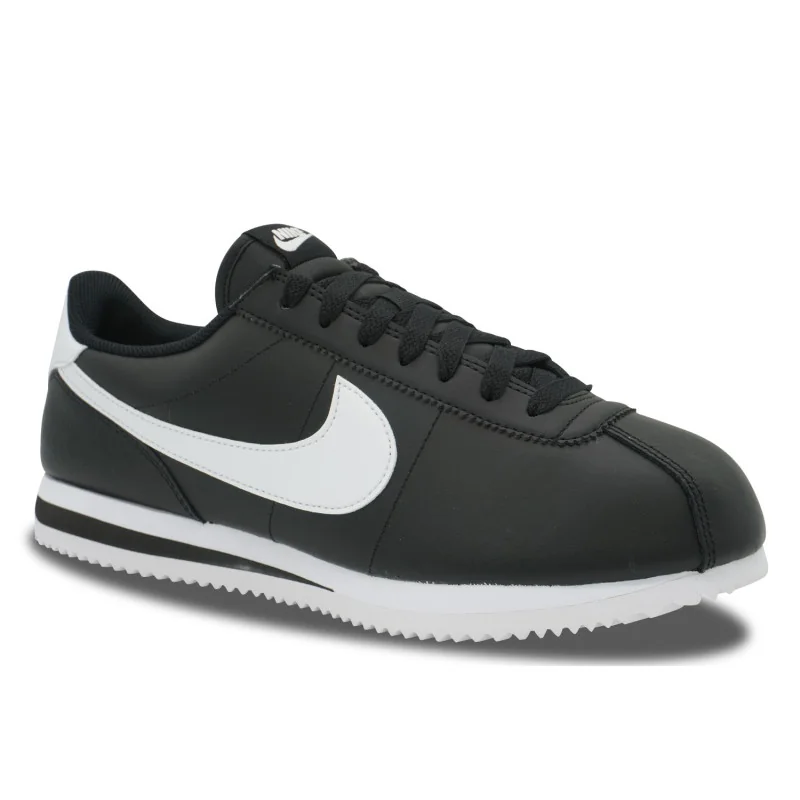 Nike Cortez Leather BLACK WHITE