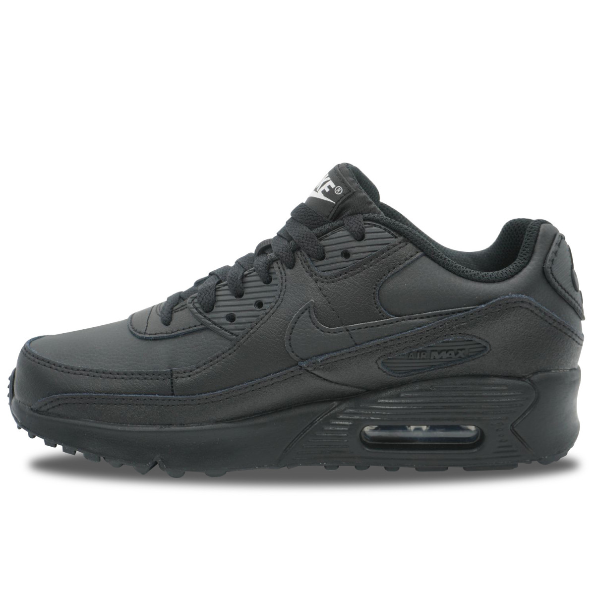 Nike Air Max 90 Leather Triple Black 833412-001