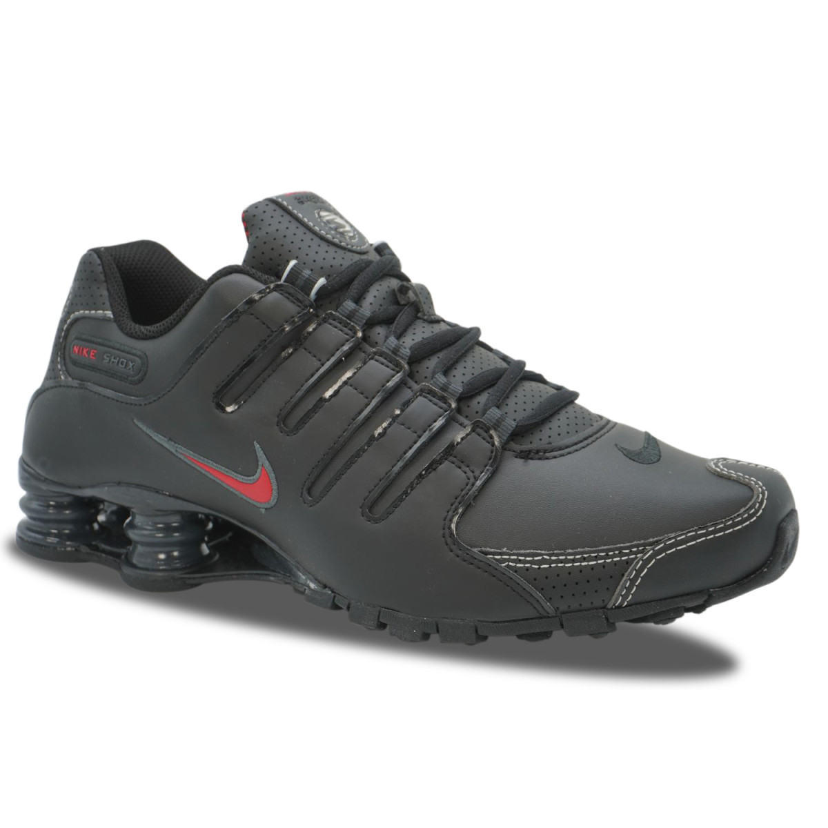 Nike Shox NZ Noir Varsity Rouge