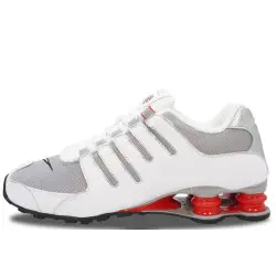 Nike Shox NZ White Sport Red | 378341-104