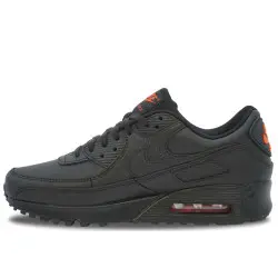Nike Air Max 90 Leather Black Safety Orange | IF5446-002