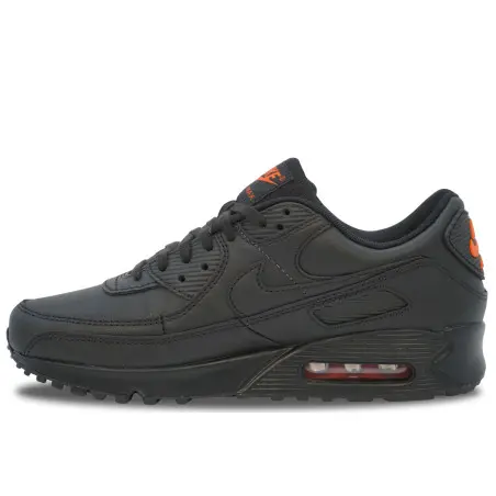Nike Air Max 90 Leather Black Safety Orange | IF5446-002