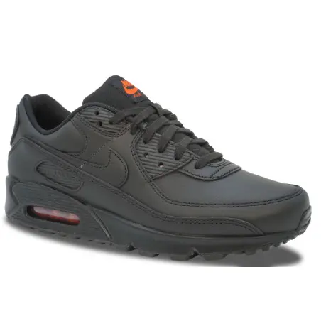 Nike Air Max 90 Leather Black Safety Orange | IF5446-002