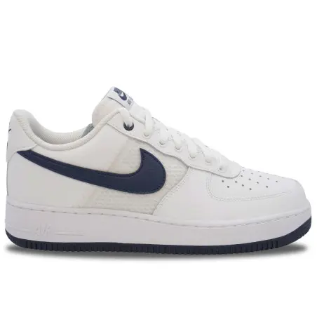 Nike Air Force 1 '07 LV8 Mesh Tape White Navy | IH4462-100