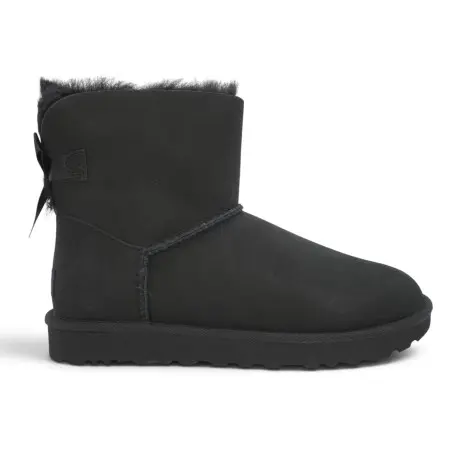 UGG W Mini Bailey Bow II Noir 1016501BLK | Street Shoes Addict